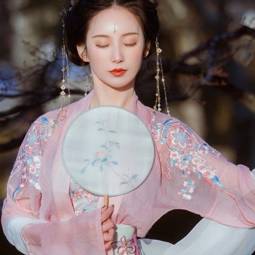 "Pink Flamingo" Hanfu Outfit | Traditional Women Dress Gown